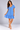 VGLD219 - CAP SLEEVE BUTTON DRESS - BABY BLUE