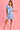 VGLD219 - CAP SLEEVE BUTTON DRESS - KINGFISHER