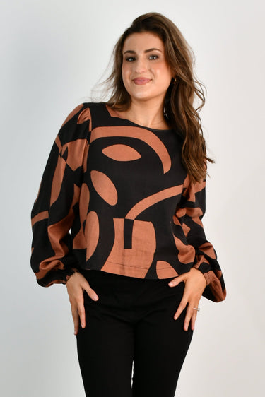 VJHT955 - SIENNA TOP - COOKIE DOUGH