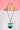 VGA111 - LONG WOODEN 2 TONE NECKLACE - TURQUOISE