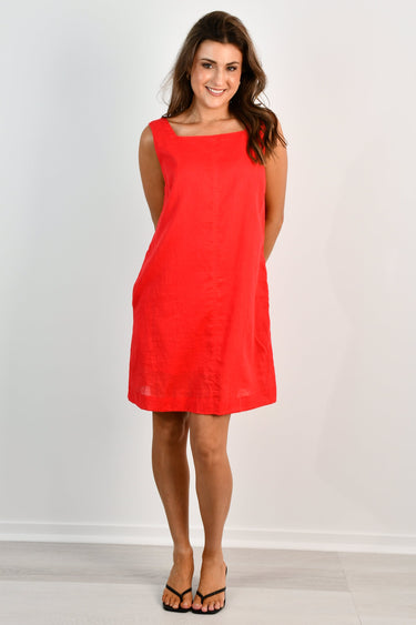 VJHD450 - PREPPY SHIFT DRESS - WATERMELON