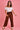 VGLP067 - LONG ROUCHED PANTS - CHOCOLATE