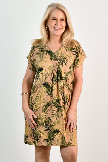 VBLD118 - LOVINA DRESS - GOLDEN FERN