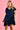 VGLD219 - CAP SLEEVE BUTTON DRESS - NAVY