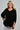 VBLT999 - HEPBURN 3/4 SLEEVE TOP - BLACK