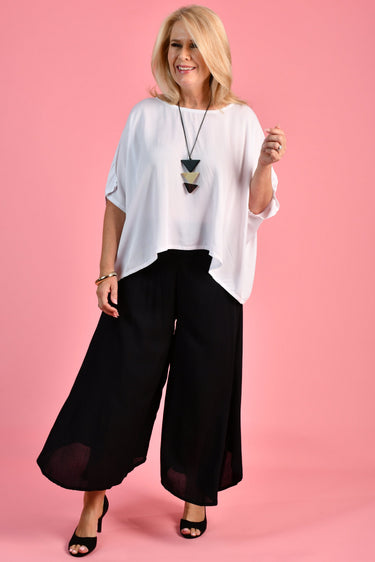 VBLP106 - SYDNEY WIDE LEG PANT - BLACK