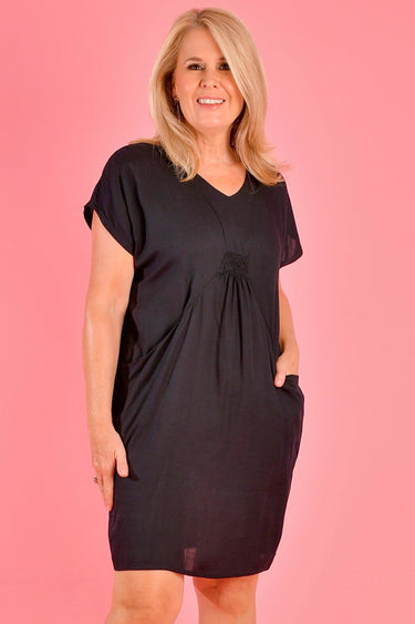 VBLD118 - LOVINA DRESS - BLACK