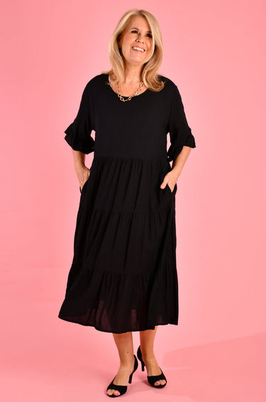 VBLD250 - PARADISE DRESS - BLACK