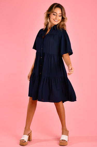 VGLD170 - VICTORIA DRESS - NAVY