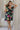 VGLD219 - CAP SLEEVE BUTTON DRESS - PAPAYA BLACK