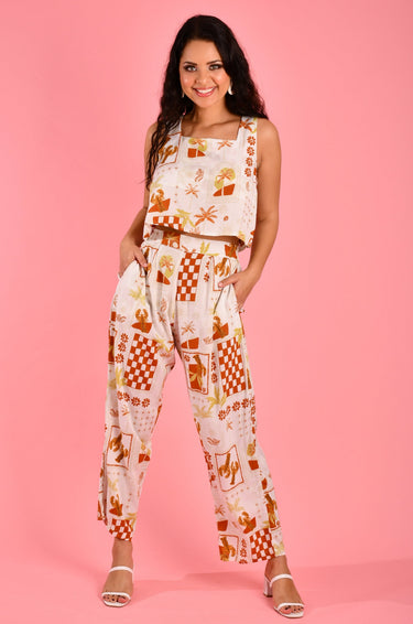 VGLP007 - FLAT BAND YACHT PANTS - LAGUNA BEACH WHITE