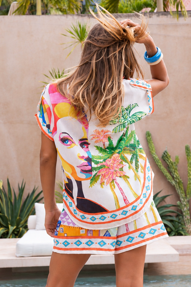 VLST520 (26235) - SORRENTO SHIRT - SICILIAN CACTUS